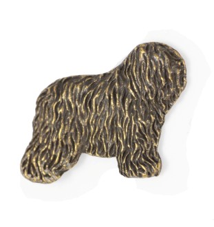 Polski owczarek nizinny pin posrebrzony Art-Dog